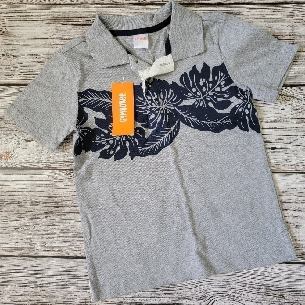 Gymboree XS (4) NWT Tropical Polo Shirt